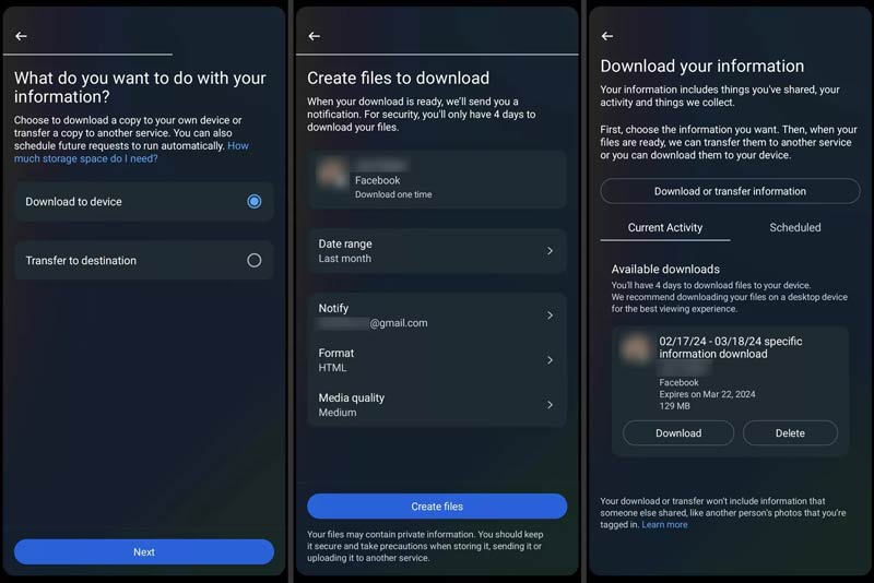 Download Your Facebook Information