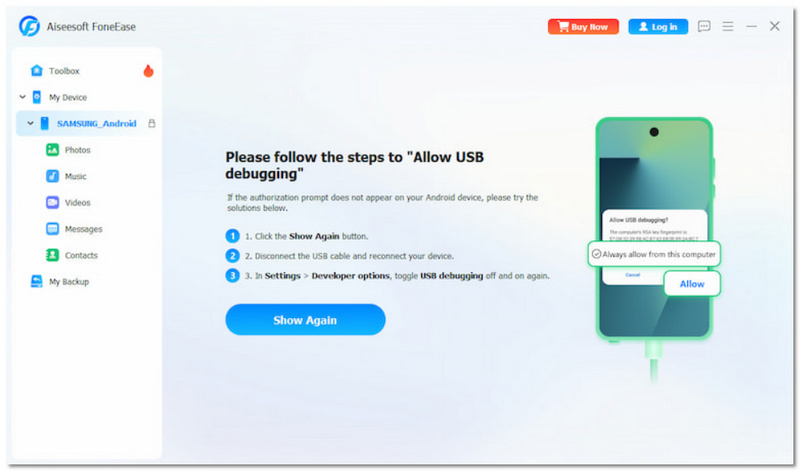 Allow Usb Debugging