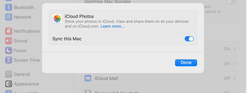 iCloud Photos Sym Mac