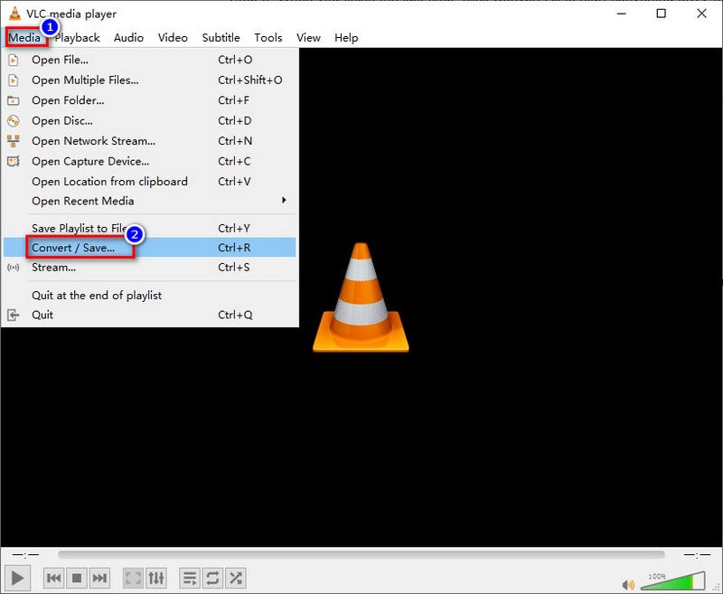 VLC muuntaa