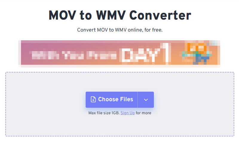FreeConvert Dosya Yüklemeyi Seçin