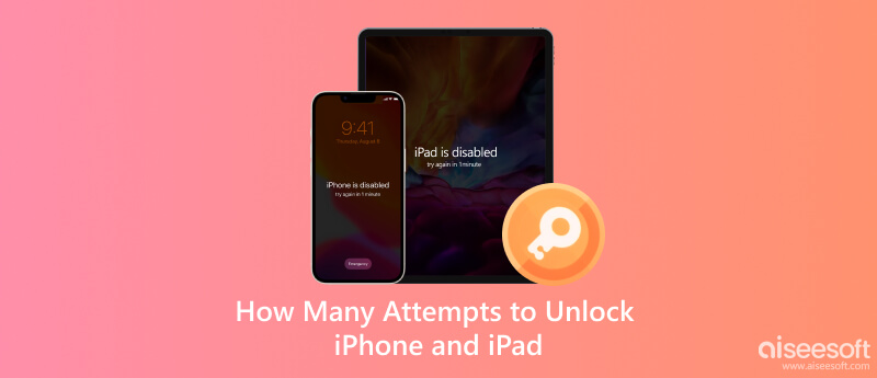 Hvor mange forsøk på å låse opp iPhone og iPad