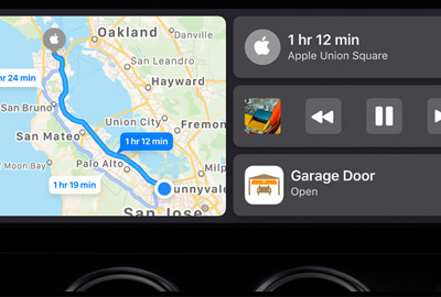 Et forenklet CarPlay-instrumentbord i iOS 13/14