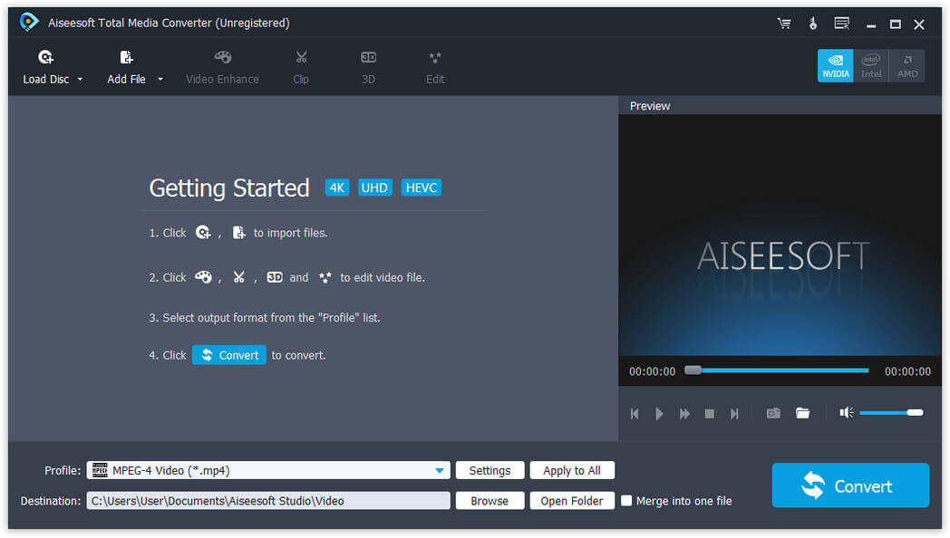 Screenshot of Aiseesoft Total Media Converter