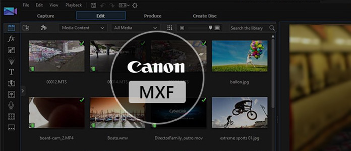 Importer Canon MXF-video til Cyberlink PowerDirector