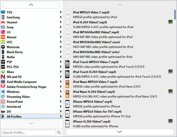 Choose Output Format