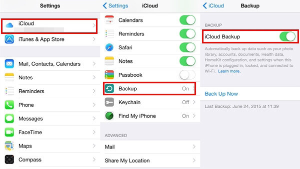 Przenieś WhatsApp na nowy iPhone za pomocą iCloud