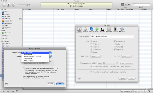 iTunes to Convert AIF to MP3 