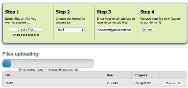 Convert AIF to MP3