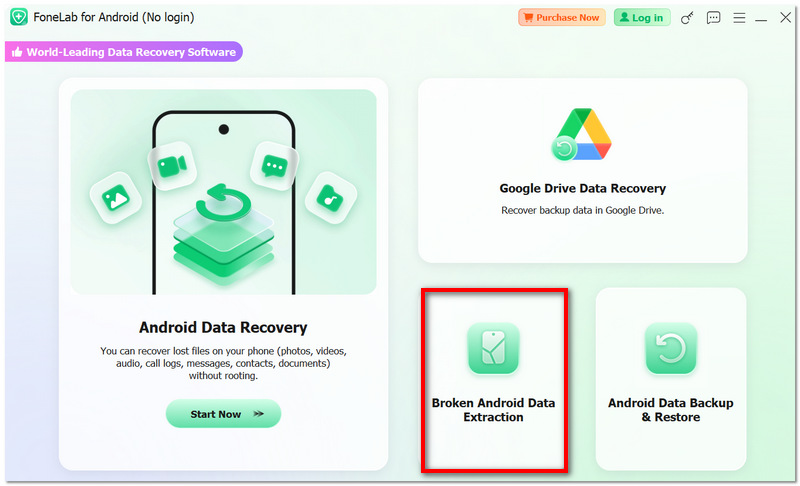 Choose Broken Android Data Extraction