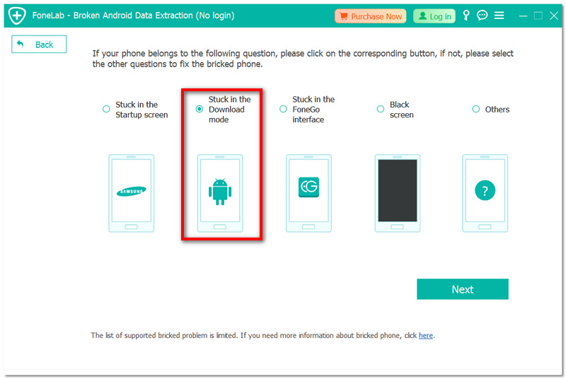 Choose Download Mode
