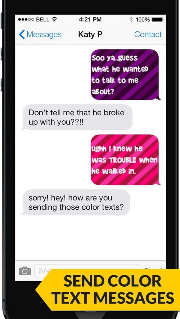 change text message photo