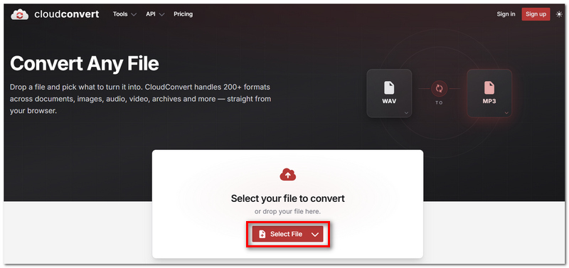 Click Select File