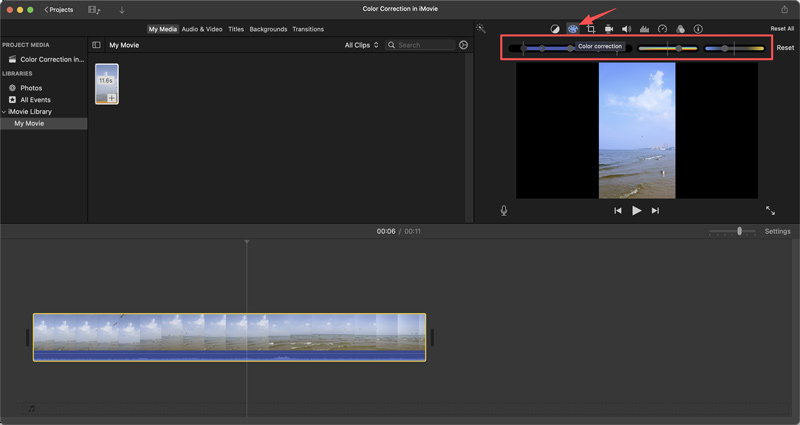 Color Correction in iMovie Manual