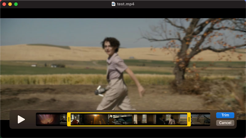 Taglia video in QuickTime Player