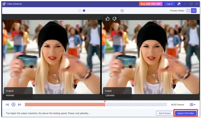 Export The Full Video