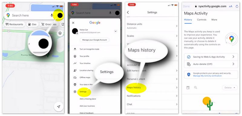 Manually Remove Recent Location