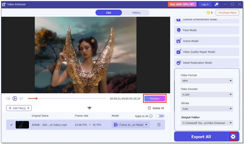 Adjust Format And Preview