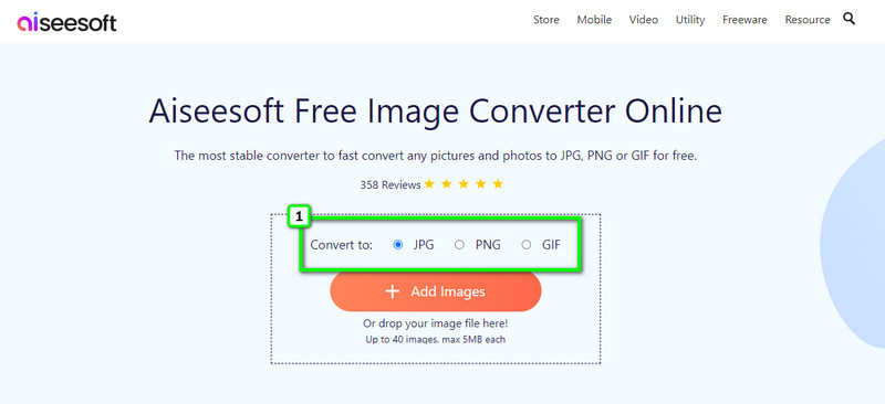 Choose format for Output