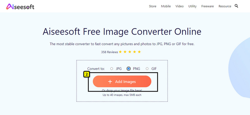 Upload GIF om PNG te converteren