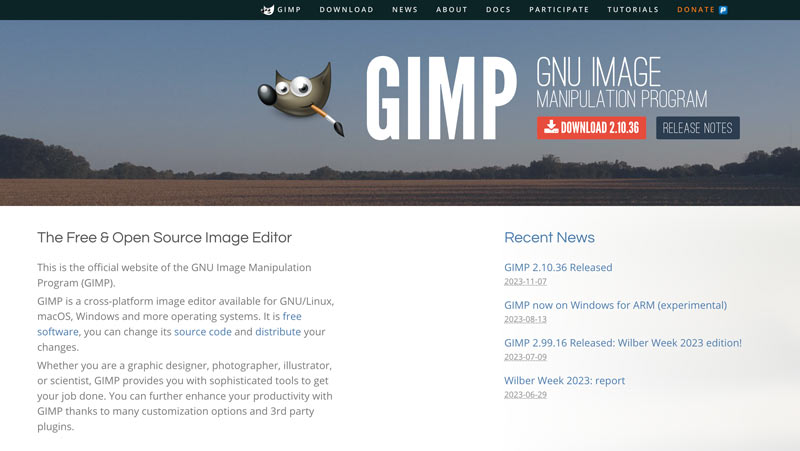 Accedi all'upscaler delle immagini di GIMP