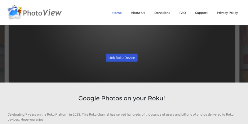 Roku Photoview Przesyłaj Zdjęcia Google