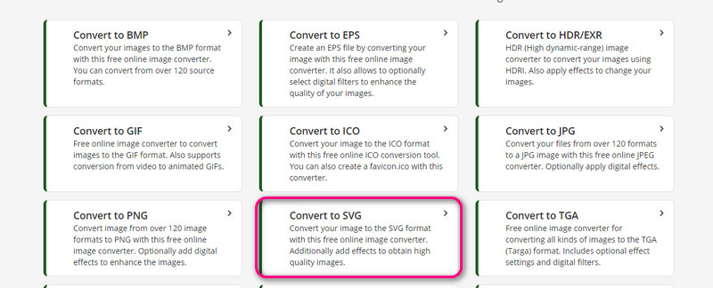 Convert to SVG Option