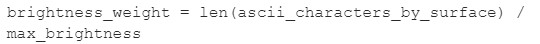 Brightness Weight