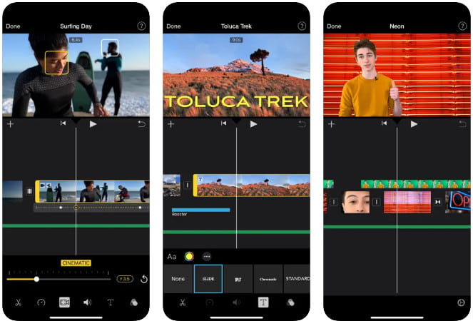 iMovie on iOS