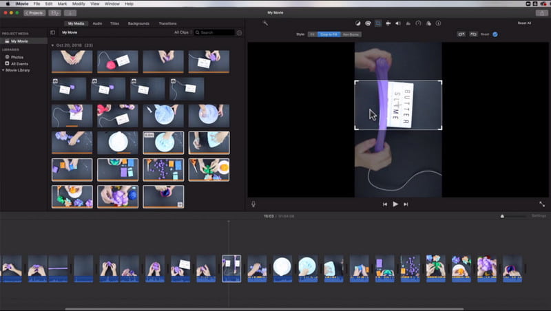 iMovie on Mac