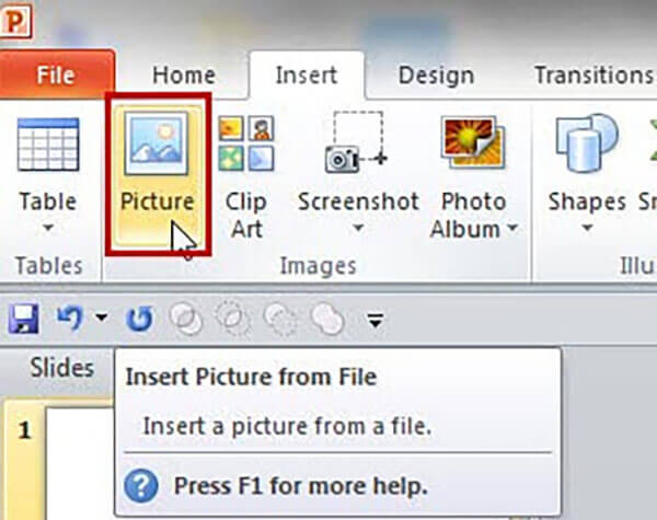 Inserisci il file GIF in PowerPoint