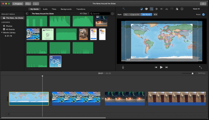 iMovie Mac rendszeren