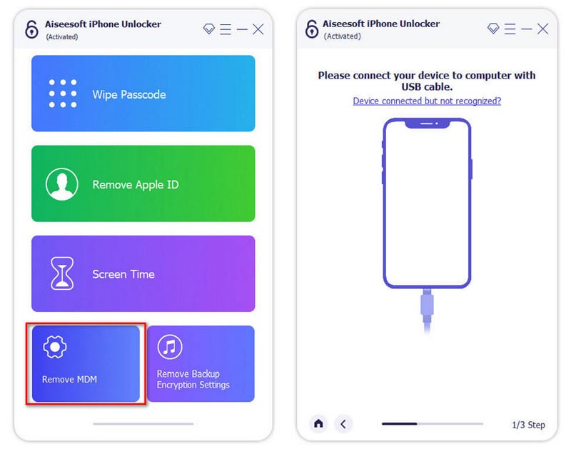 MDM USB Connect'i kaldırın