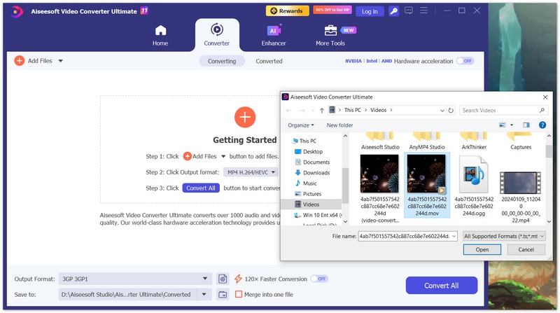 Add MOV File in Video Converter Ultimate