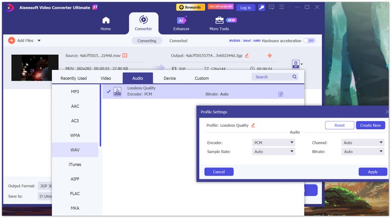 Customize Output Profile Settings