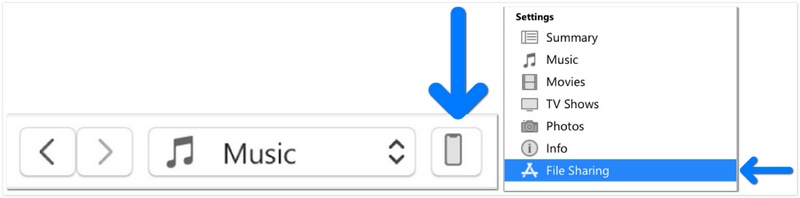 Move Videos from PC to iPhone with itunes File Sharing
