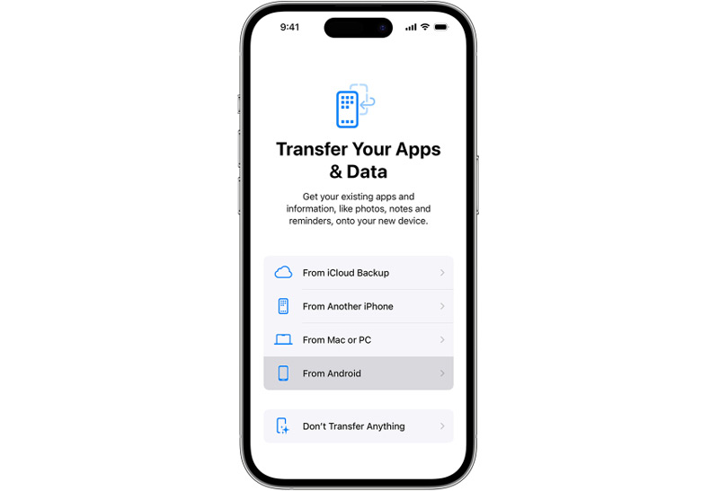 Move Data from Android