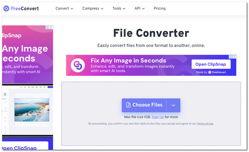 FreeConvert MP3 To MOV