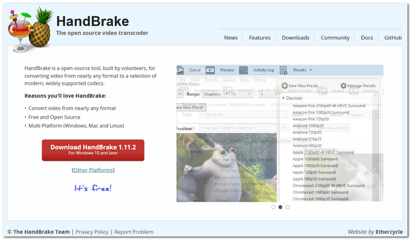 HandBrake MP3 To MOV