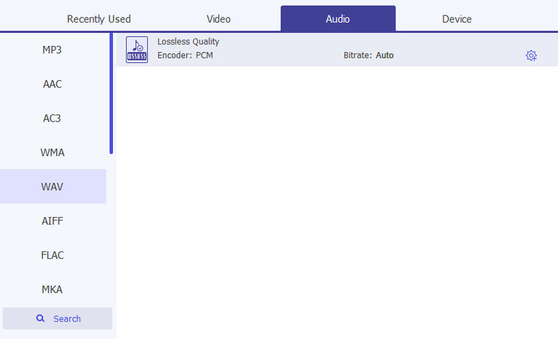 Aiseesoft Formatinställningar Codec Sample Rate