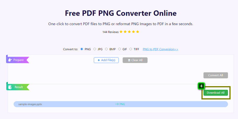 Töltse le a konvertáló PDF-et PNG-be