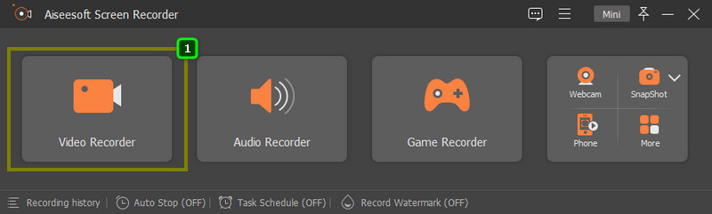 Start videorecorder