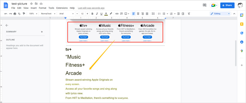 圖片轉文字 Google Drive