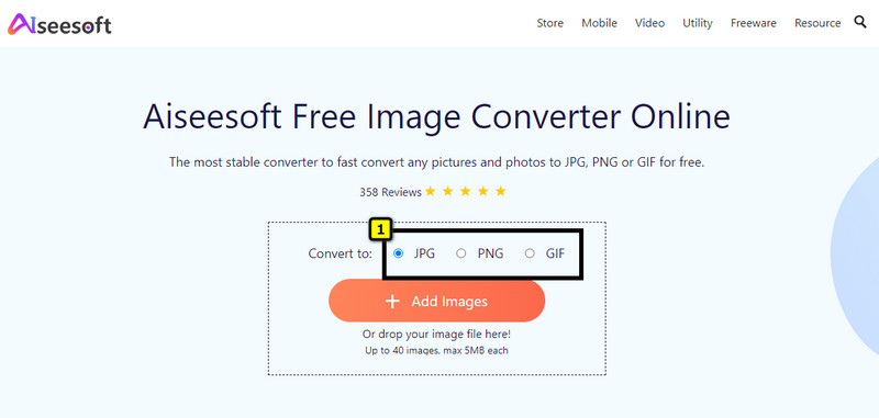 Choose Output Format