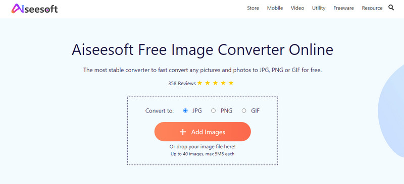 Aiseesoft Image Converter Online