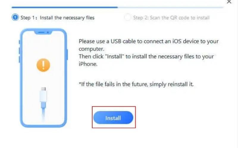 Click Install Button