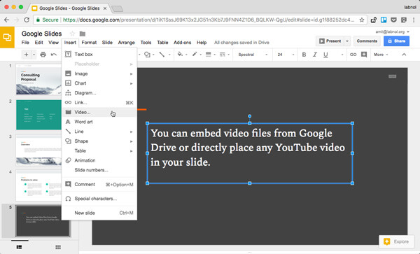 Google slide