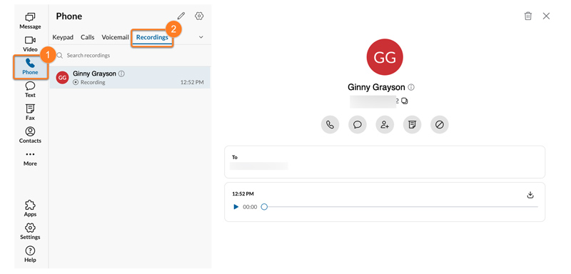 Manage Call Recordings In Ringcentral