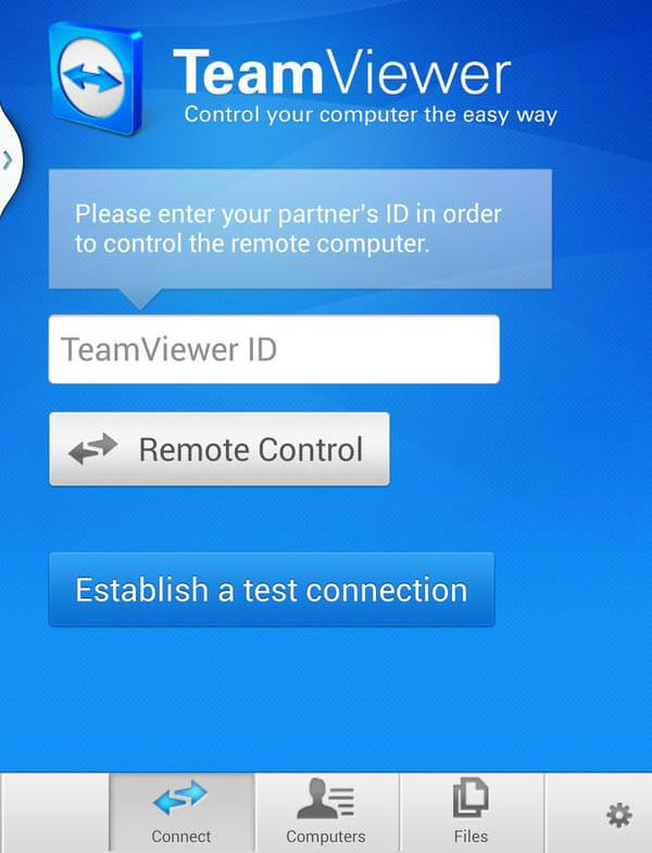 Введите идентификатор Teamviewer