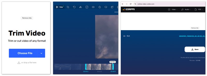 Split Video in Online Video Cutter